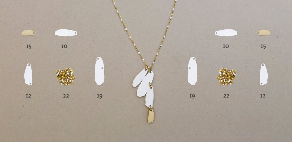 Set Piedras (Náušnice Berilo + náhrdelník Cuarzo Fantasma)